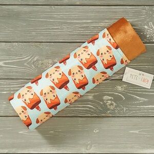 Keep your little one warm and comfortable with fun Ice Cream Dog Minky Blanket